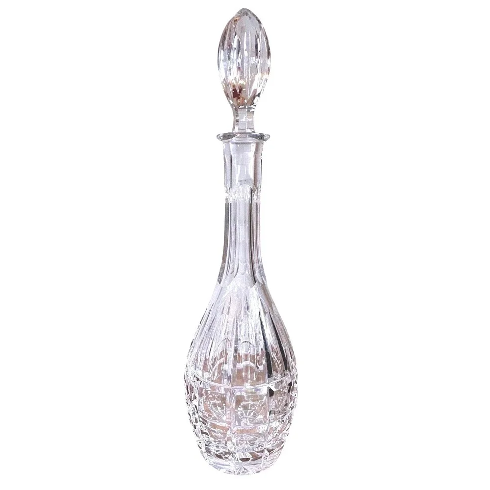 ⁠Vintage Lausitzer Bleikristall Lead Crystal Wine Decanter GDR Cut Glass 15